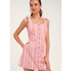 Lulus small striped sun dress